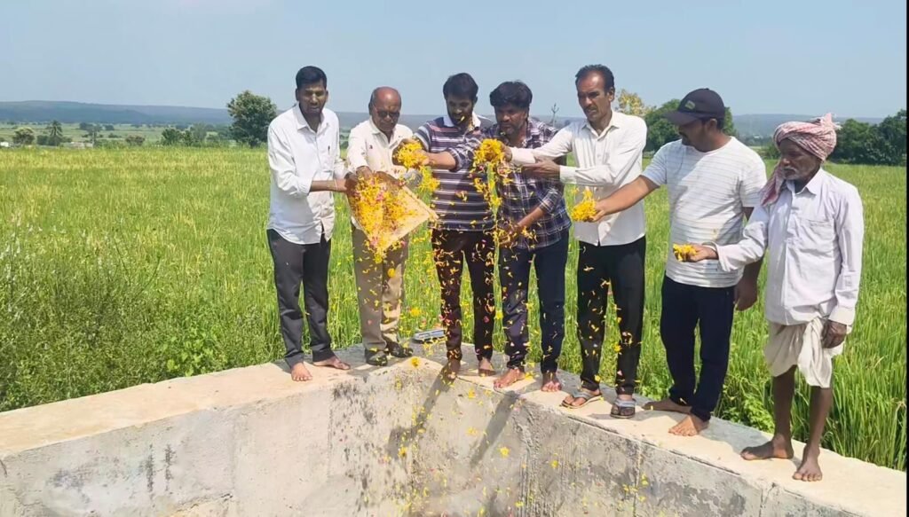 *రైతన్నల హర్షం చందూర్ ఎత్తిపోతల పథకంతో సాగునీరు!!*